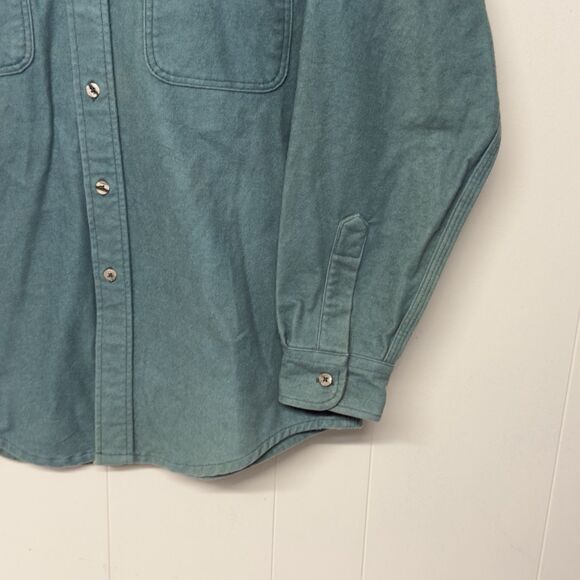 Vtg Carhartt Rugged Outdoor Wear Button Down Shirt Canvas Workwear Faded Men M - Picture 5 of 10